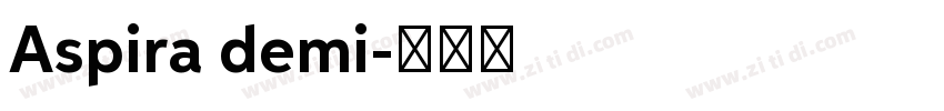 Aspira demi字体转换